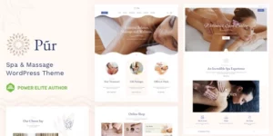 Pur Wellness Spa WordPress Theme 13.1破解版主题