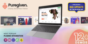 Puregiven Charity WordPress Theme 1.0.6破解版主题