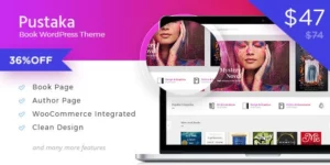 Pustaka WooCommerce Theme For Book Store 2.11.13破解版主题