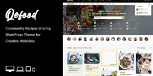 Qefood Community Sharing WordPress Theme 1.6破解版主题