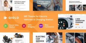 Qiolo Vehicle EV Charging WordPress Theme 1.0.5破解版主题