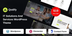 Qodify IT Solutions And Services WordPress Theme 1.0破解版主题