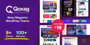 Qoxag WordPress News Magazine Theme 2.0.6破解版主题