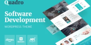 Quadro Software Company WordPress Theme 1.0.1破解版主题