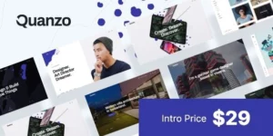 Quanzo Personal Portfolio WordPress Theme 1.0.6破解版主题