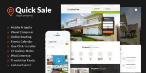 Quick Sale | Single Property Real Estate WordPress Theme 3.0.1破解版主题