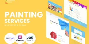 Rainbow’s Colors Painting Company Responsive WordPress Theme 1.0.0破解版主题