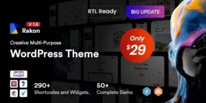Rakon Creative Multi-Purpose WordPress Theme 2.0.8破解版主题