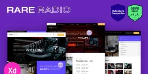 Rare Radio | Online Music Radio Station Podcast WordPress Theme 1.0.10破解版主题