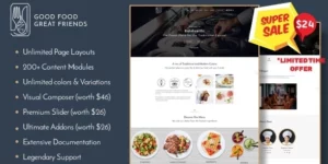 Ratatouille Restaurant WordPress Theme 1.2.6破解版主题