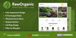 RawOrganic Healthy Food Store 1.0.4破解版主题