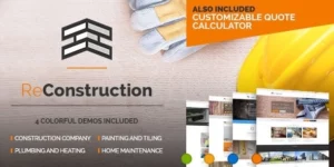 ReConstruction Contractor Building Theme 1.4.3破解版主题