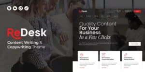 ReDesk Content Writing Copywriting Theme 1.0破解版主题