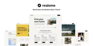 Realome Real Estate and Realtor Block Theme 1.0破解版主题
