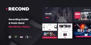 Recond Recording Studio Music Band WordPress Theme 1.1.7破解版主题