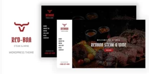 Redboa Steakhouse Restaurant WordPress 1.0破解版主题