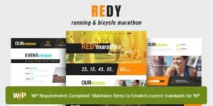 Redy | Marathon Running Sports WordPress Theme 1.3.0破解版主题