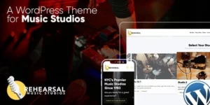 Rehearsal Music Studio WordPress Theme 1.3破解版主题