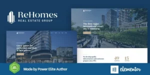 Rehomes Real Estate Group WordPress Theme 2.0.6破解版主题
