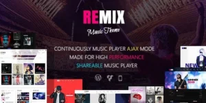 Remix Music Theme For WordPress 3.9.9破解版主题