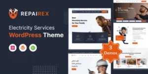 Repairex Electricity Services WordPress Theme + RTL 1.0破解版主题