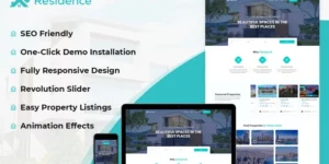 Residence Real Estate WordPress Theme 4.6.0破解版主题
