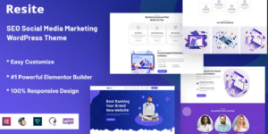 Resite SEO Social Media Marketing WordPress Theme 1.0.1破解版主题