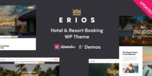 Resort Hotel WordPress Theme | Erios 1.2.5破解版主题