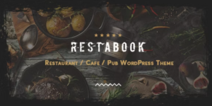 Restabook Restaurant / Cafe / Pub WordPress Theme 5.6破解版主题