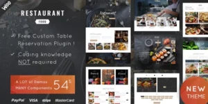Restaurant Food WordPress Theme 1.6破解版主题