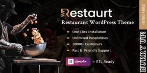 Restaurt Restaurant WordPress Theme 1.0.1破解版主题