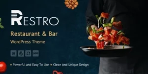 Restro Restaurant Bar WordPress Theme 1.3破解版主题
