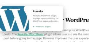 Revealer – Navigation popup for WordPress links 1.0.2破解版插件