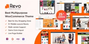 Revo Multipurpose Elementor WooCommerce WordPress Theme (25+ Homepages 5+ Mobile Layouts 4.0.14破解版主题
