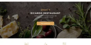 Ricardo Gourmet Restaurant Responsive WordPress Theme 1.0.0破解版主题