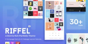 Riffel A Bold Rich Portfolio Theme 1.7.4破解版主题