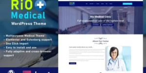 Rio-Medical Medical Center Landing Page WordPress Theme 1.3.0破解版主题