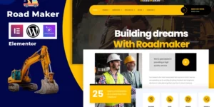 Road Maker Construction WordPress Elementor Theme WordPress Theme 1.0.0破解版主题