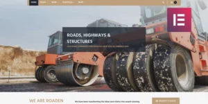 Roaden Road Construction WordPress Elementor Theme WordPress Theme 1.1.1破解版主题