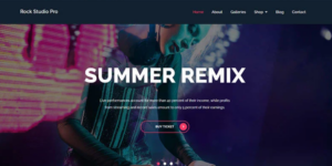 Rock Studio Pro – Unique and Modern Music WordPress Theme 1.4破解版主题