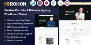 Rohon Creative Personal Portfolio Business and Blog WordPress Theme 1.0.0破解版主题