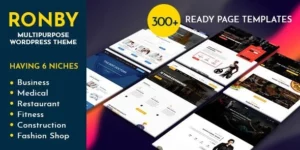 Ronby |  Niche Business Multi-Purpose WordPress Theme 6.1.1破解版主题