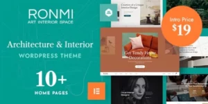 Ronmi Architecture and Interior Design WordPress Theme 1.1破解版主题