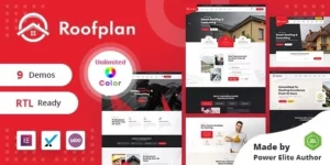 Roofplan Roofing Services WordPress Theme + RTL 1.0.1破解版主题