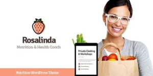Rosalinda | Health Coach Vegetarian Lifestyle Blog WordPress Theme 1.0.4破解版主题
