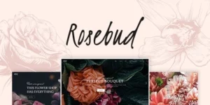 Rosebud Flower Shop and Florist WordPress Theme 1.5破解版主题