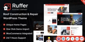 Ruffer Roof Construction Repair WordPress Theme 1.0.0破解版主题