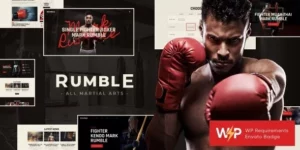 Rumble | Boxing Mixed Martial Arts Fighting WordPress Theme 1.3.1破解版主题