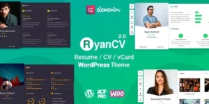 RyanCV CV Resume Theme 3.6.0破解版主题