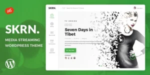 SKRN Media Streaming App WordPress Theme 4.8破解版主题